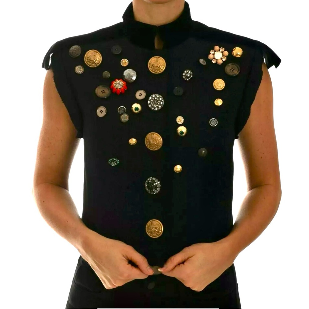 Authentic DOLCE & GABBANA runway embellished vest